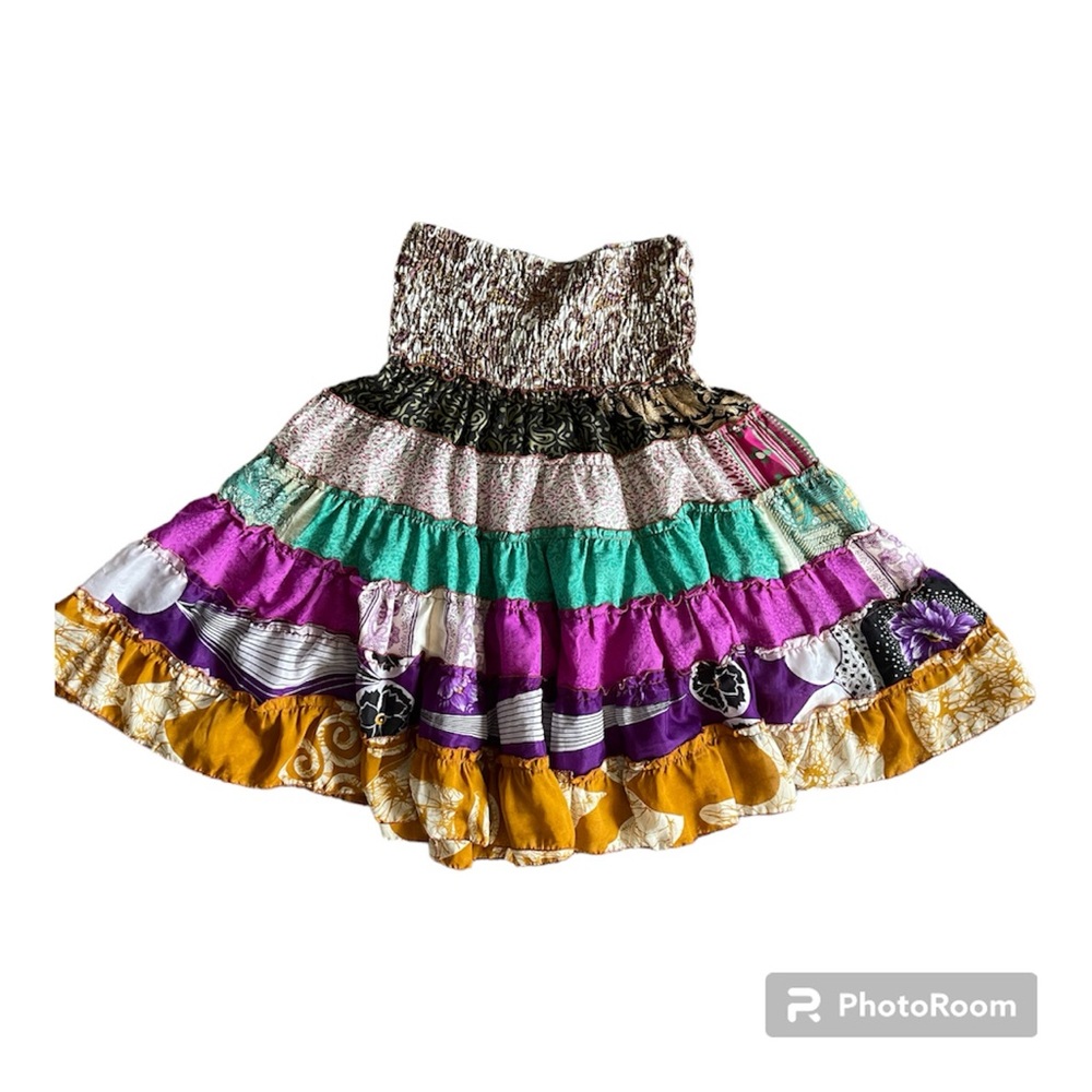 Vintage High Waisted Midi Skirt